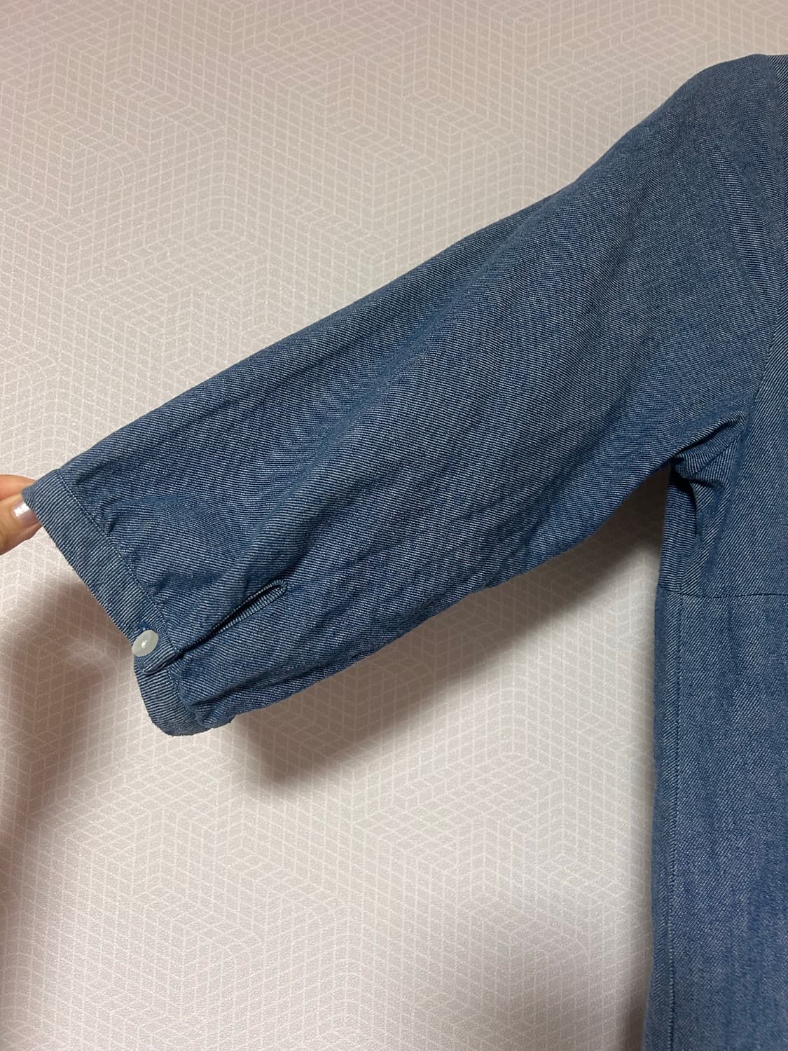 miello 데님 자수 블라우스 원피스 상품이미지3