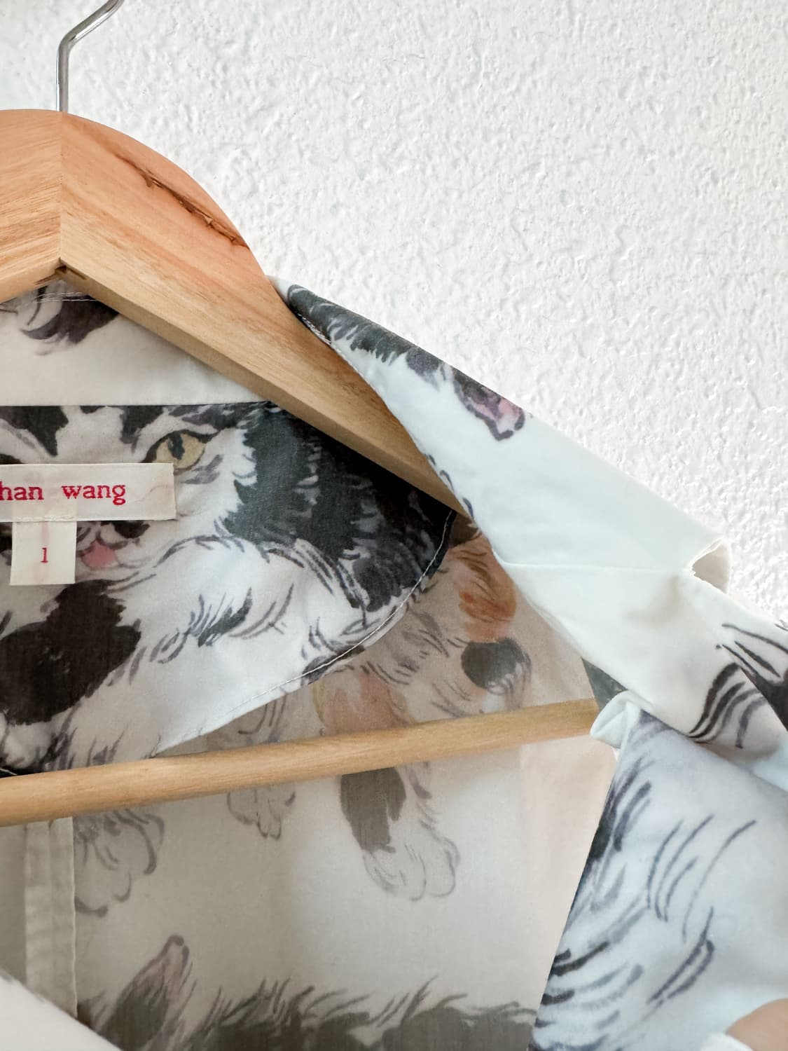 Yuhan Wang Cat shirt 22AW 상품이미지6