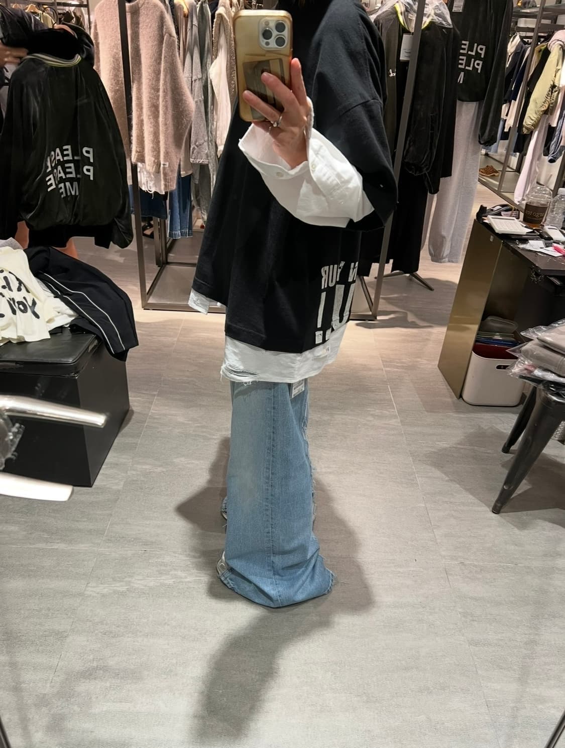 스탠드얼론 레이어드 티셔츠 상품이미지3