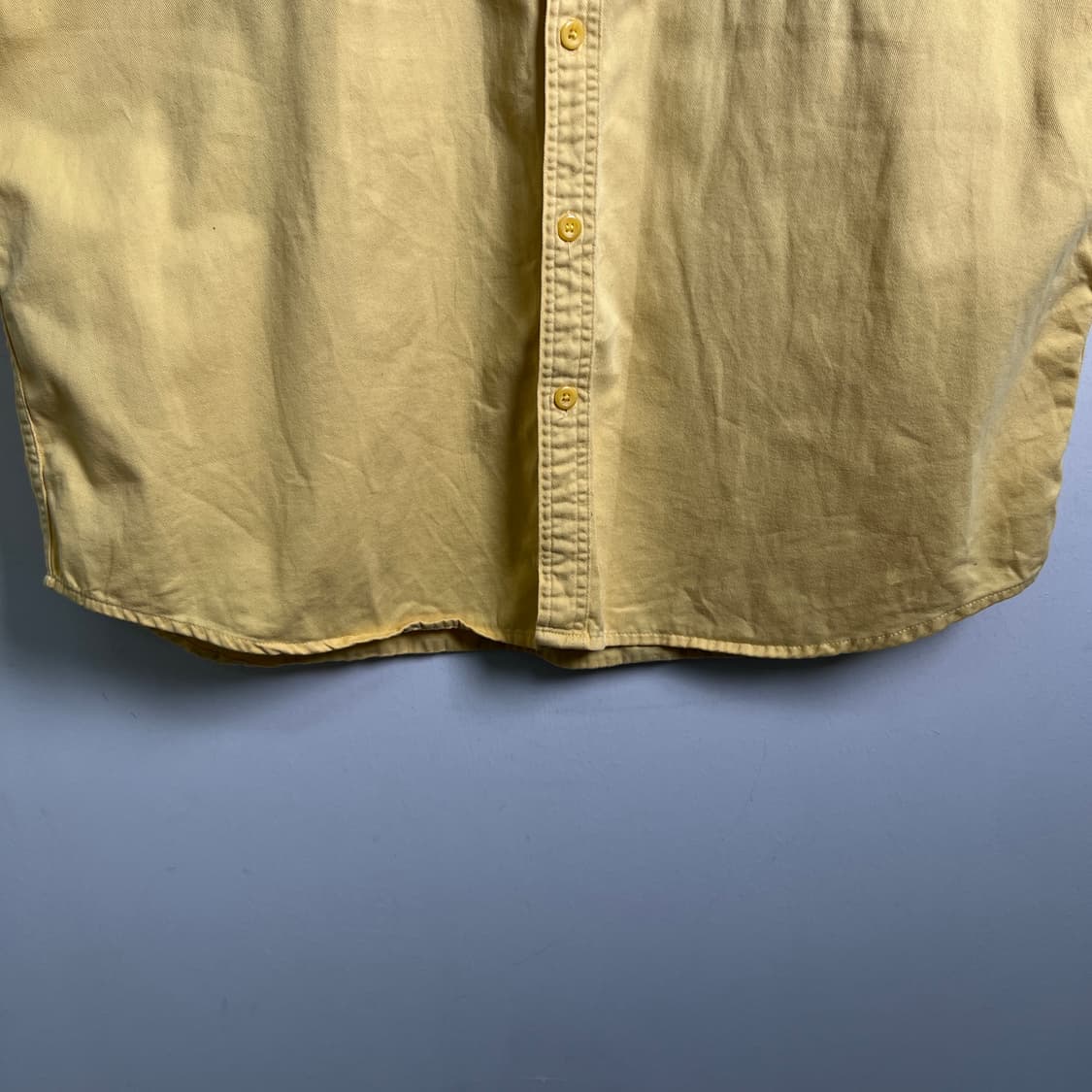 Carhartt 칼하트 빈티지 옐로우 반팔 워크 셔츠 L 상품이미지6