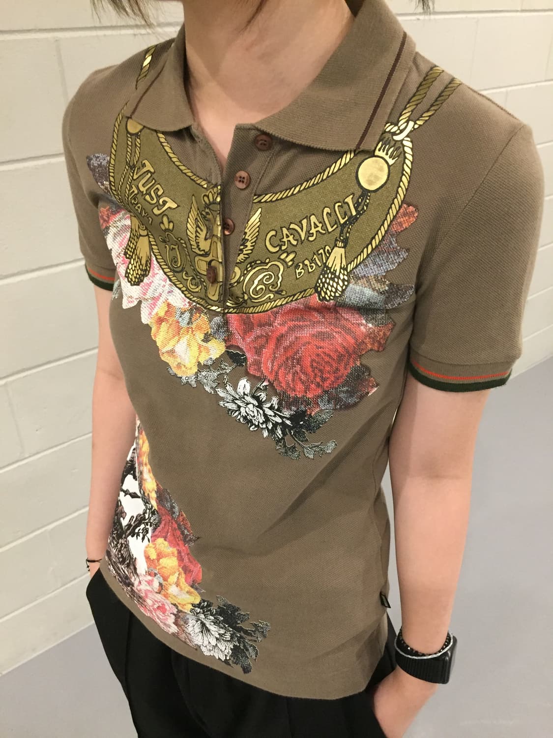 Just Cavalli Necklace Print polo Tee 상품이미지4