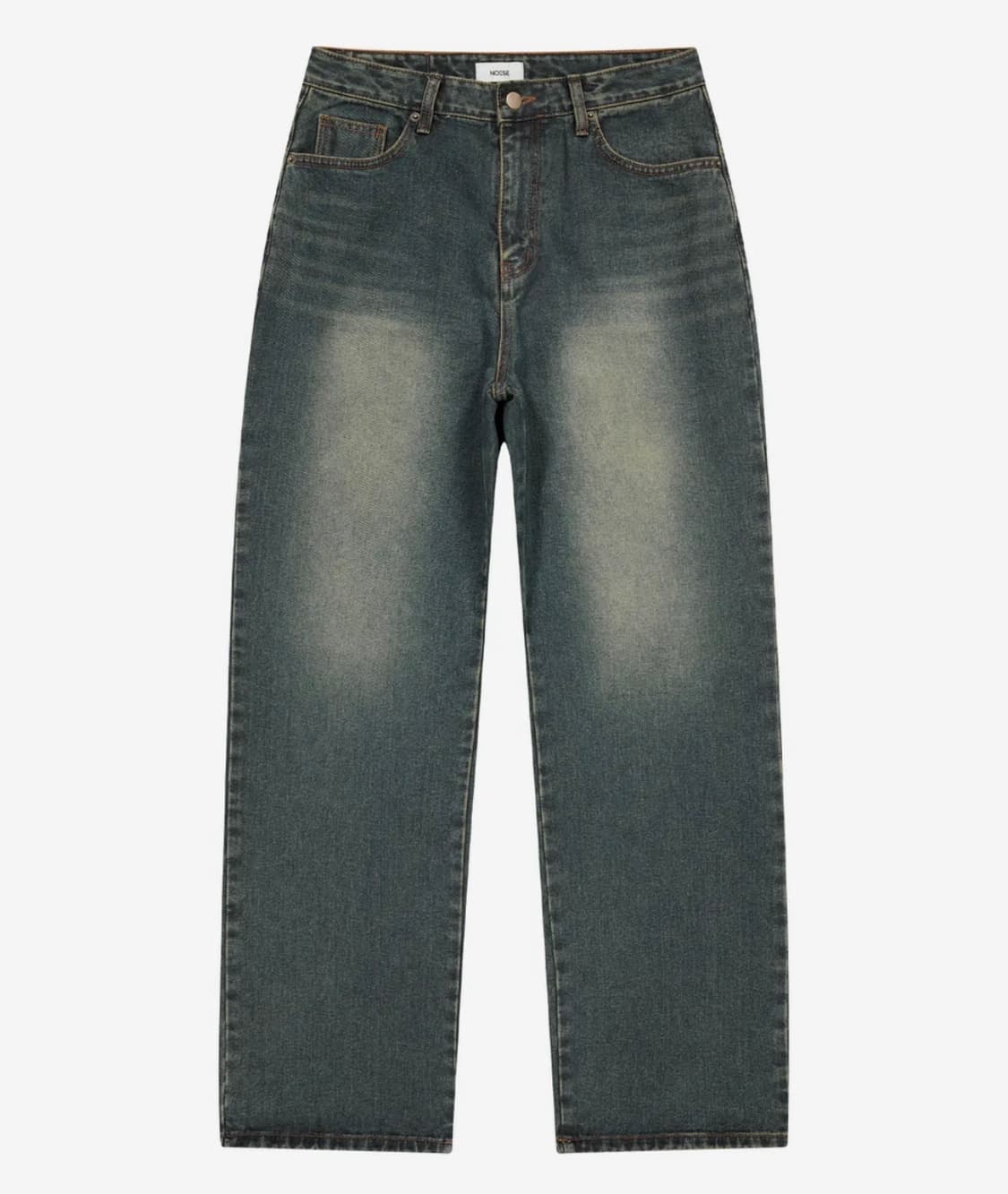 (M) 노이즈 필치 데님 팬츠 - 모스 인디고 상품이미지1