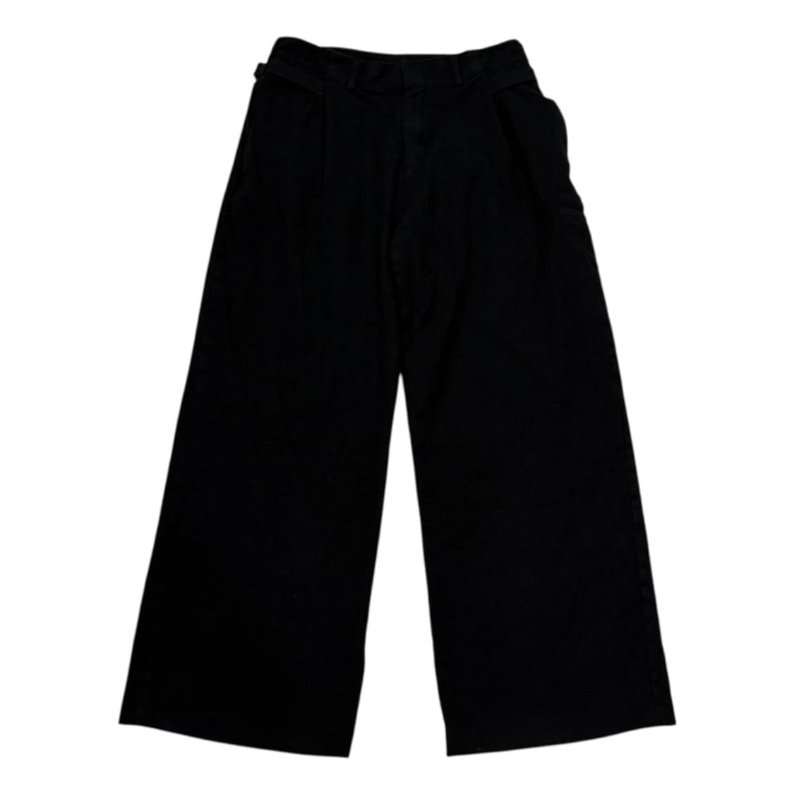 COOR 쿠어 울 와이드 슬랙스 팬츠 바지 블랙 M 상품이미지1