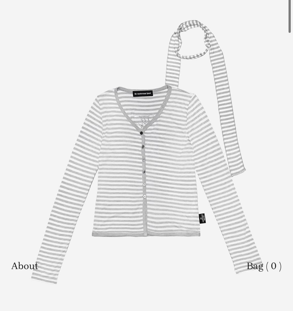 더미스테리어스호텔 스트라이프 가디건 세트 상품이미지4