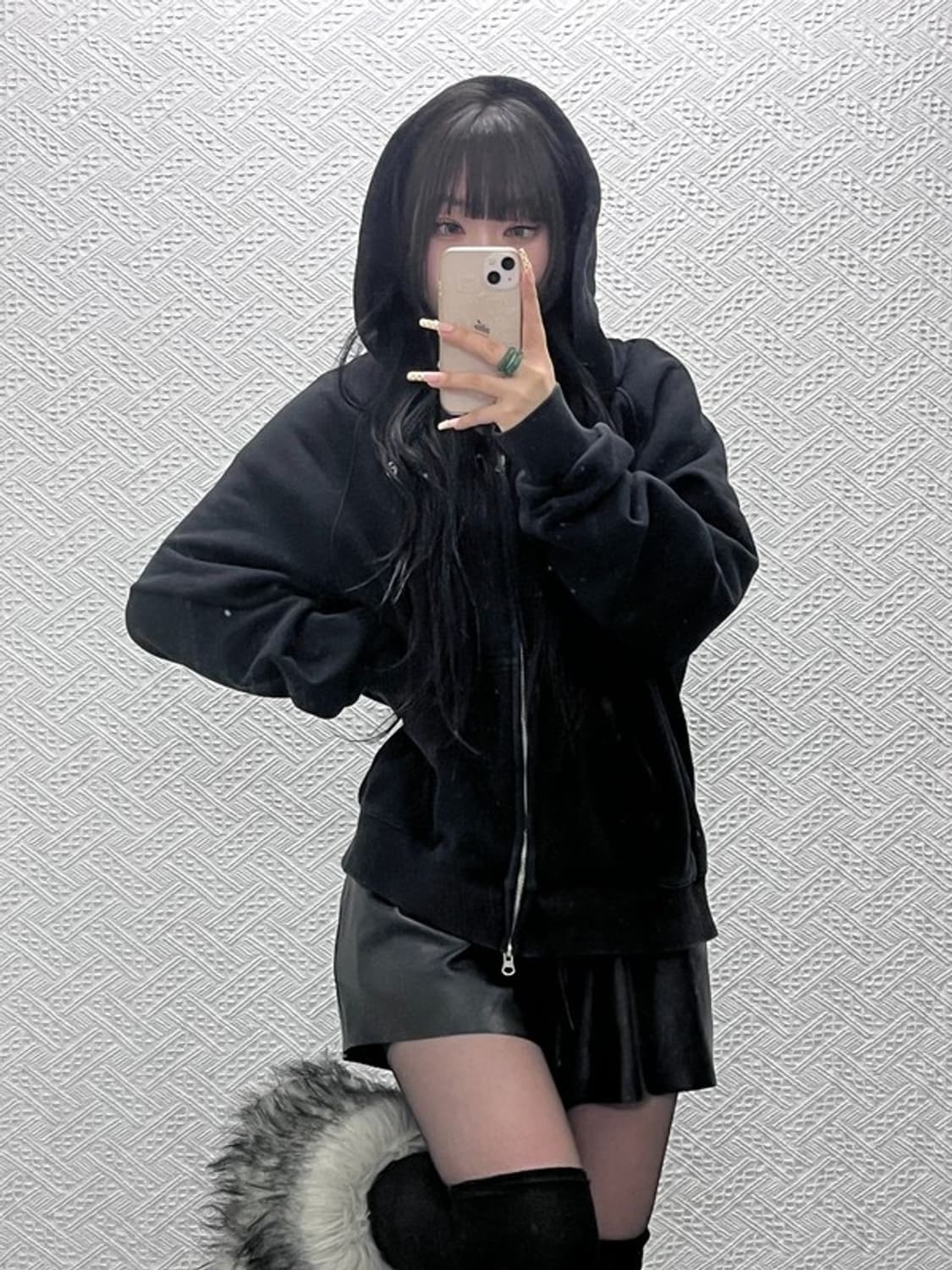 LEE 리 모던 캐주얼 빈티지 스몰로고 후드집업 M C10011 상품이미지1