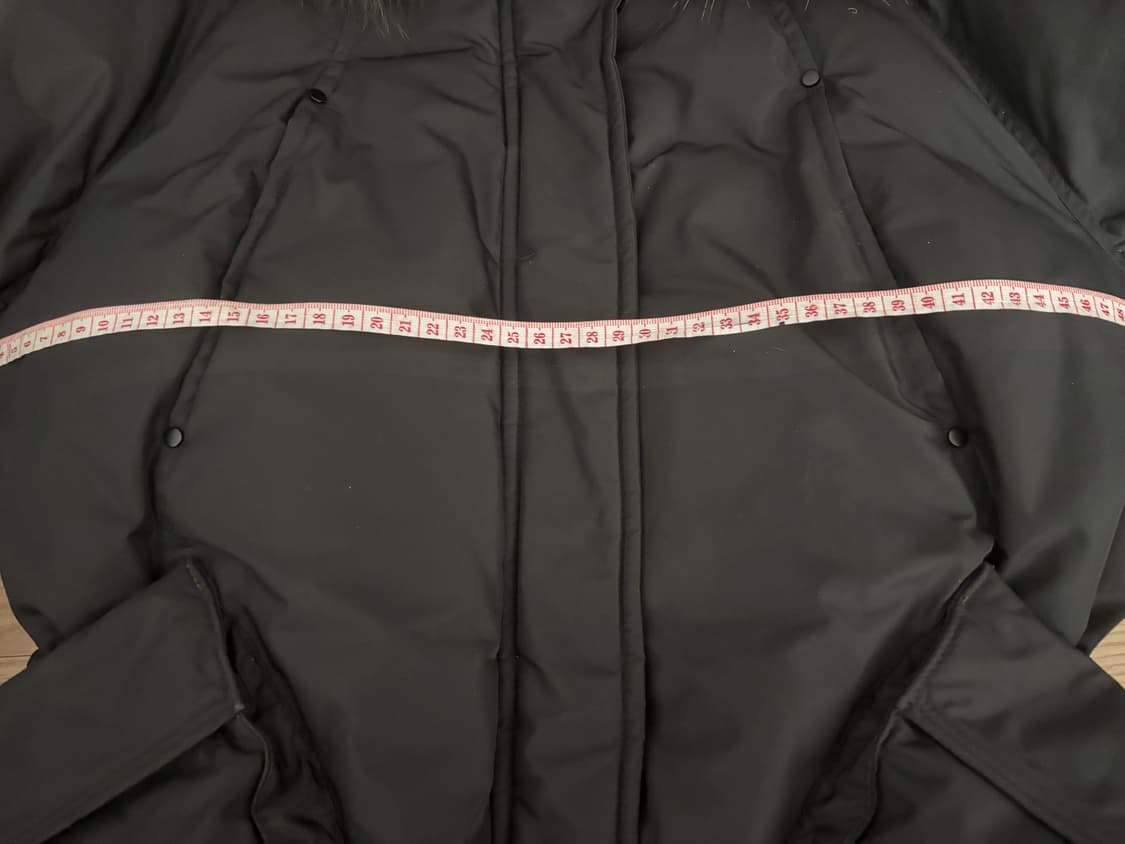 에고이스트 구스다운 폭스퍼 중기장 야상형 패딩 55 상품이미지6