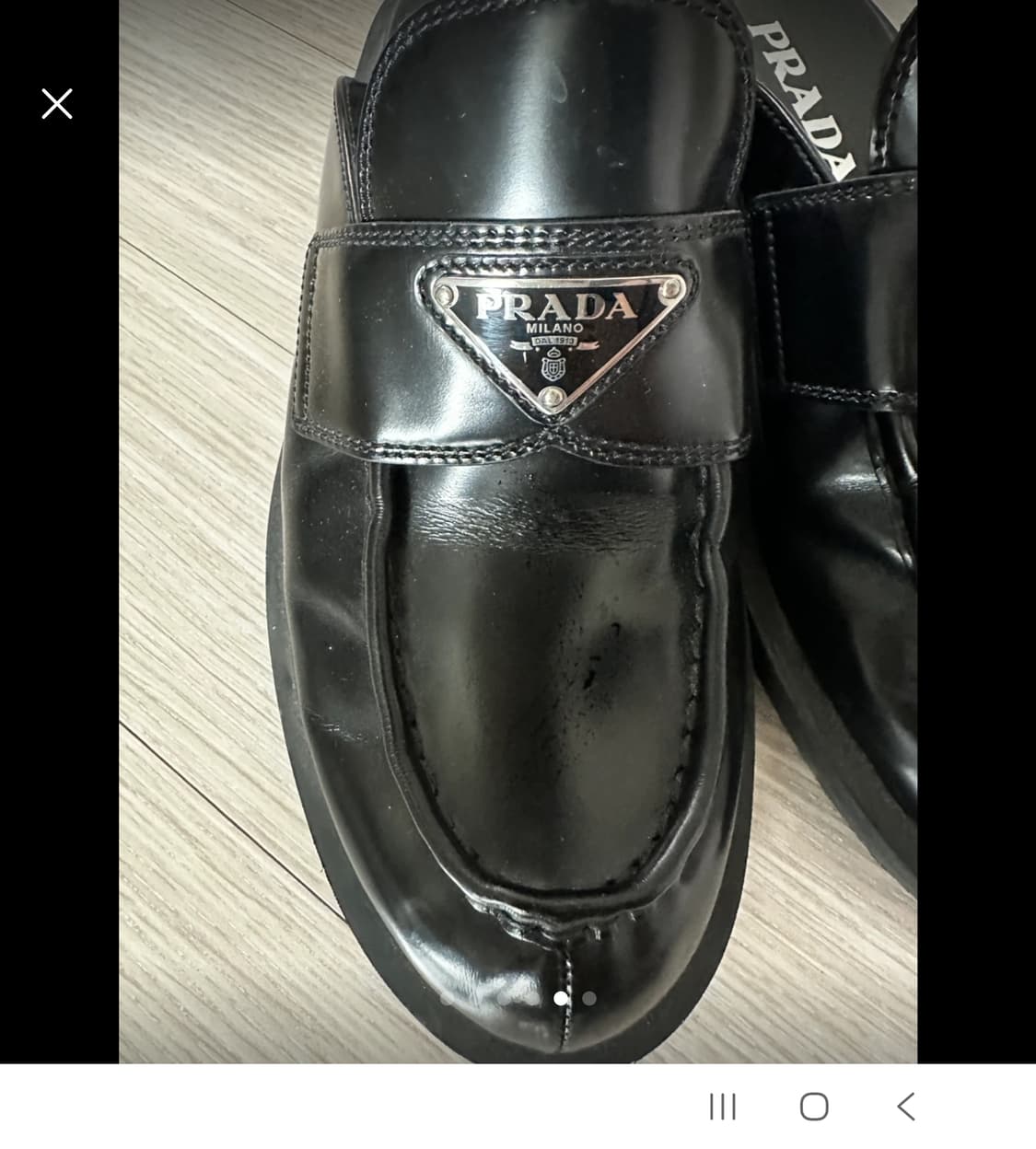 프라다 브러시드 뮬 상품이미지1