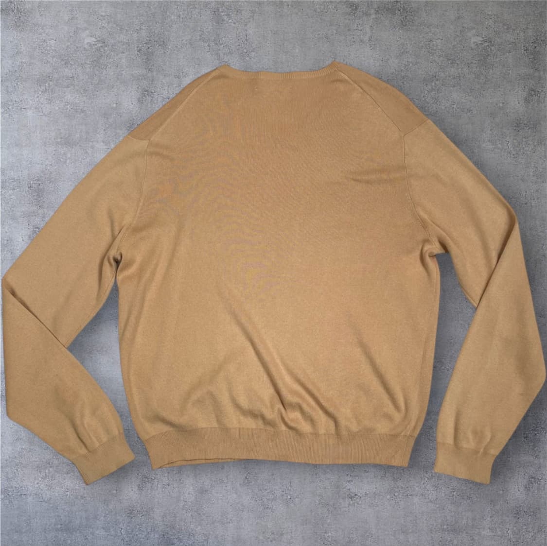 폴로 랄프로렌 베이지 브이넥 코튼 니트 40(L) 상품이미지6