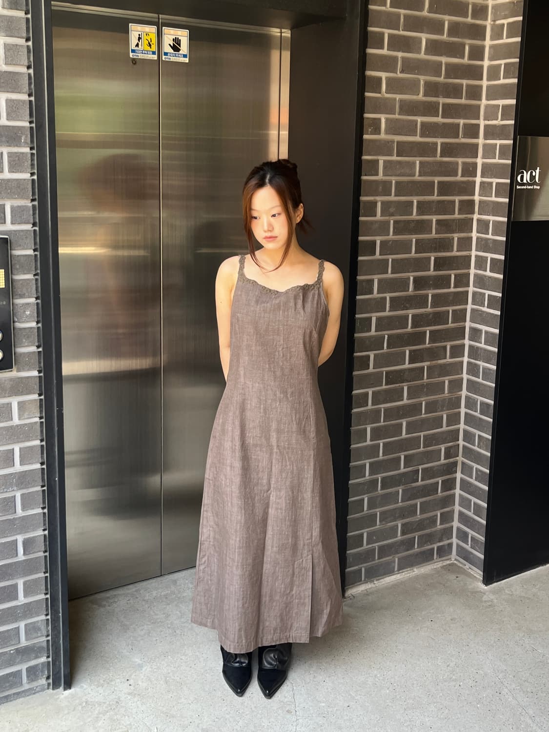 Ingeborg 코튼 맥시 원피스 상품이미지2