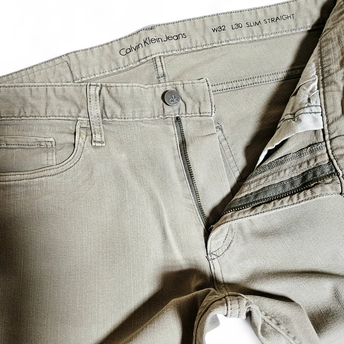 [32X30][캘빈클라인] 슬림 스트레이트 치노 팬츠 상품이미지4