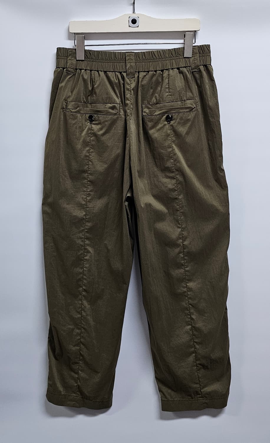 타임옴므 23FW 카키 밴딩 와이드 여름팬츠 82 상품이미지2