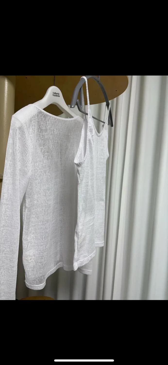 메인스테이 뮤즈 나시세트 그레이/화이트 상품이미지4