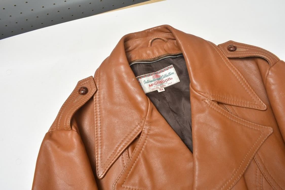 70S 맥그리거 웨스턴 가죽 자켓 카코트 N1161 상품이미지8