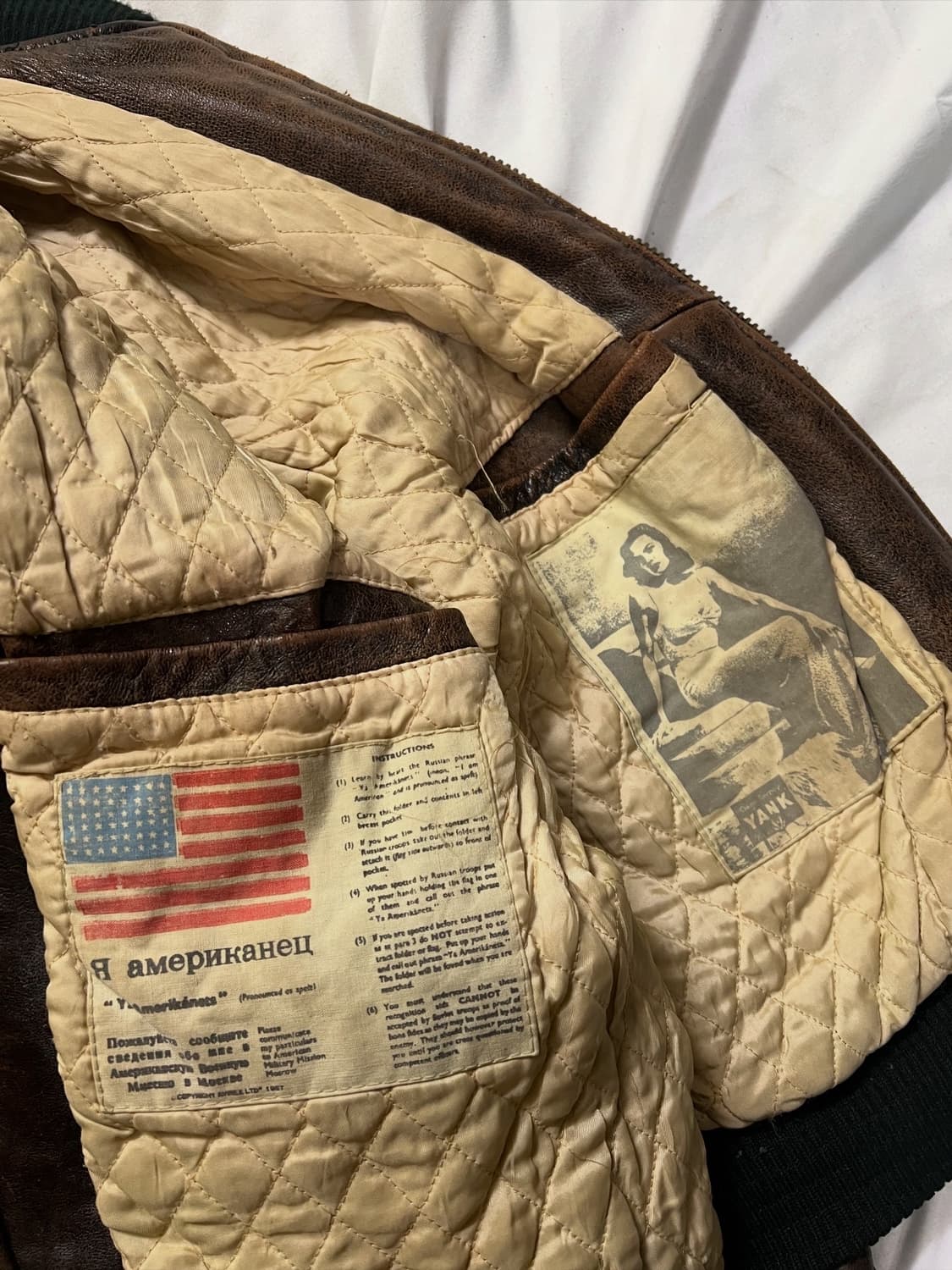 아비렉스 아이콘 가죽자켓 상품이미지6