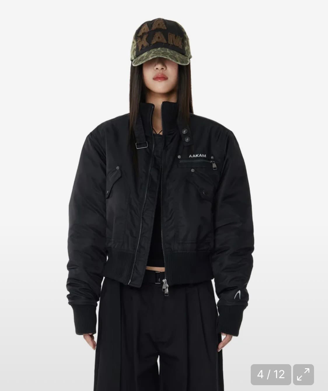 아캄/ Bomber Jacket (Black) 1사이즈 상품이미지2