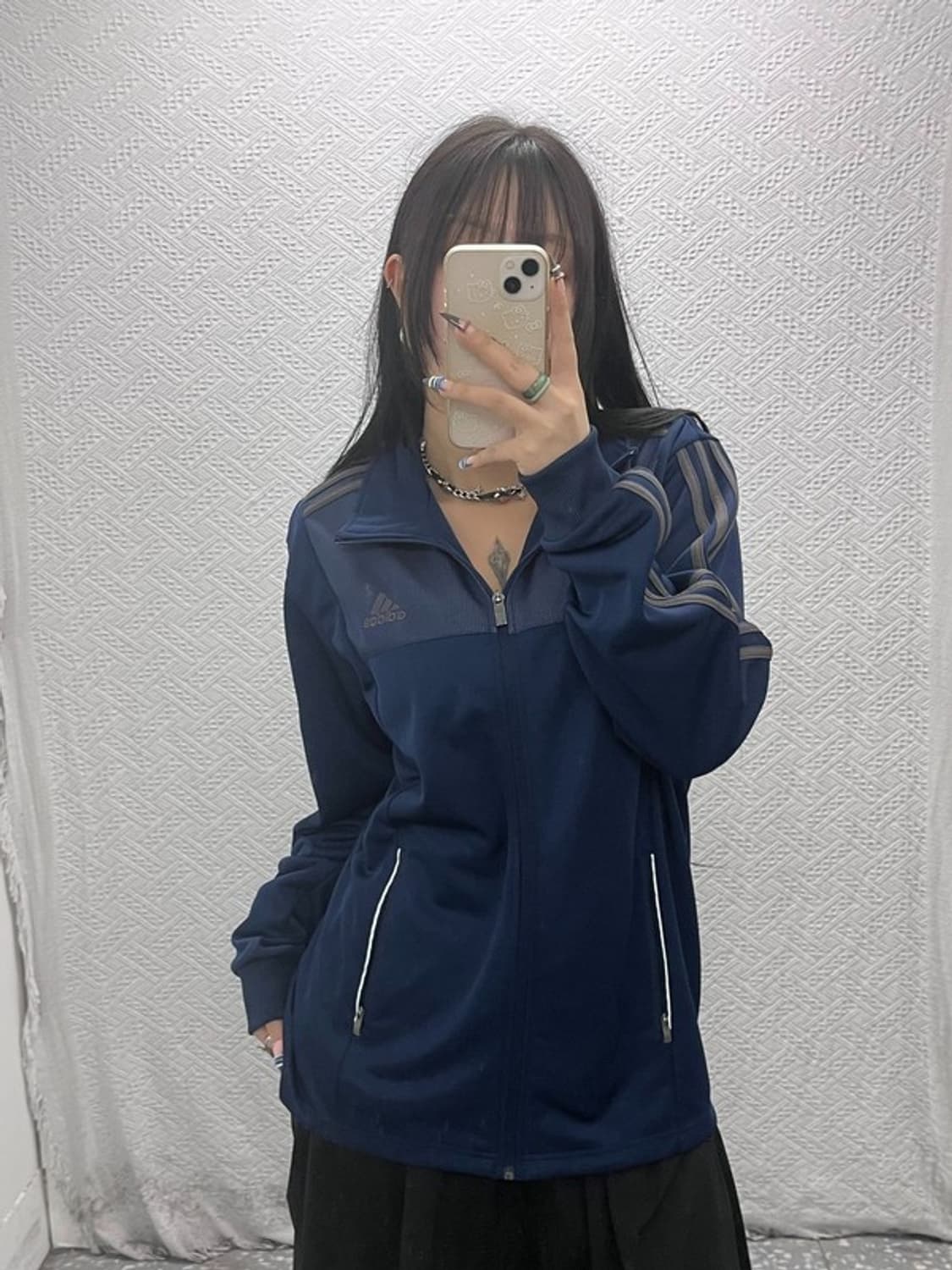 아디다스 올드스쿨 레트로 네이비 트랙탑 져지 집업 105 C07799 상품이미지2