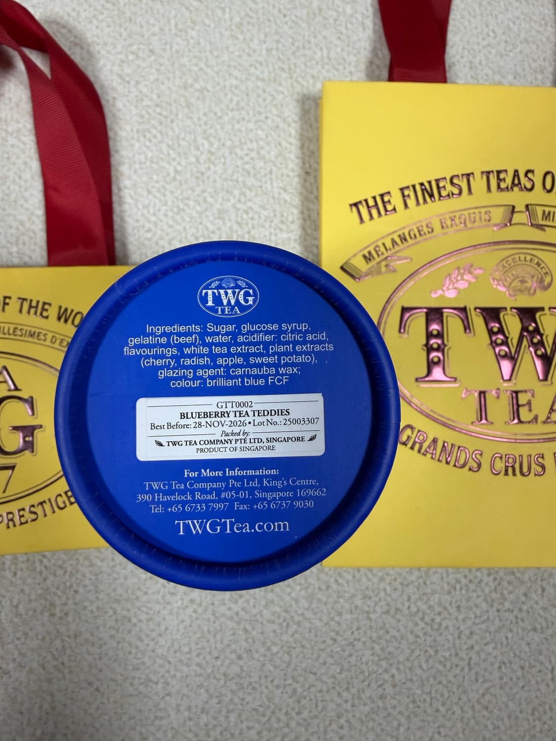 TWG Tea 테디즈 젤리 블루베리 상품이미지3