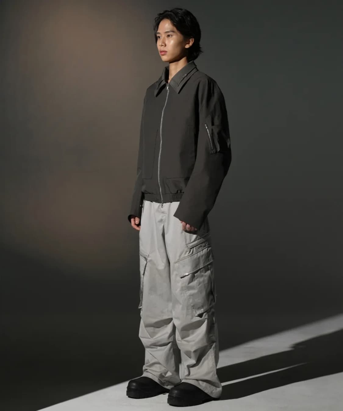 그레일즈 24FW 더블카라 애쉬 마원 점퍼 상품이미지5