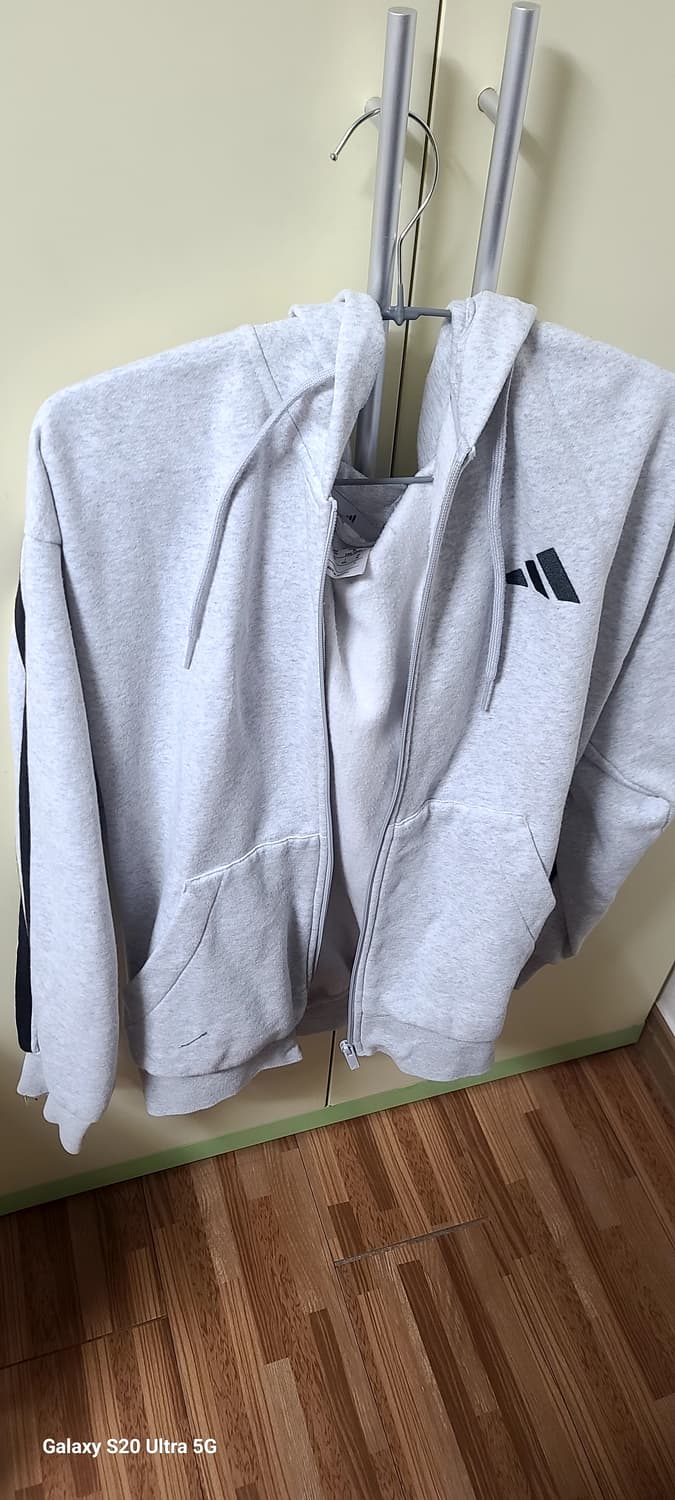 아디다스 후드집업 기모 플리스 맨투맨 그레이 상품이미지1