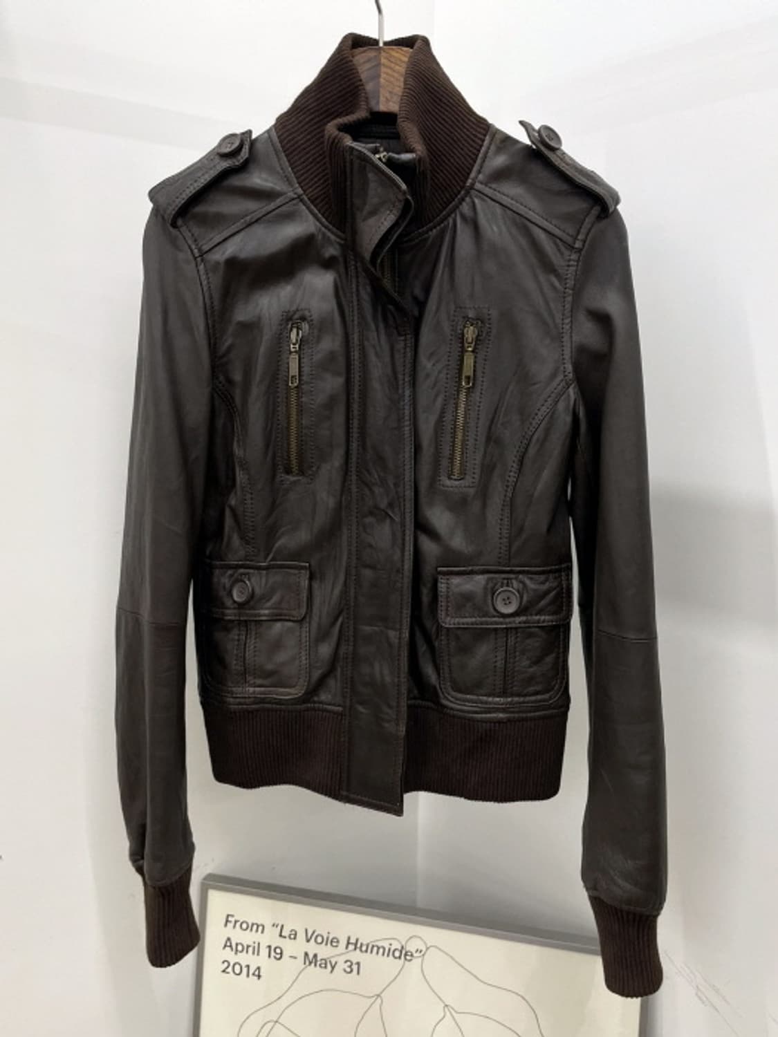 TRF 레더 자켓 브라운 상품이미지1