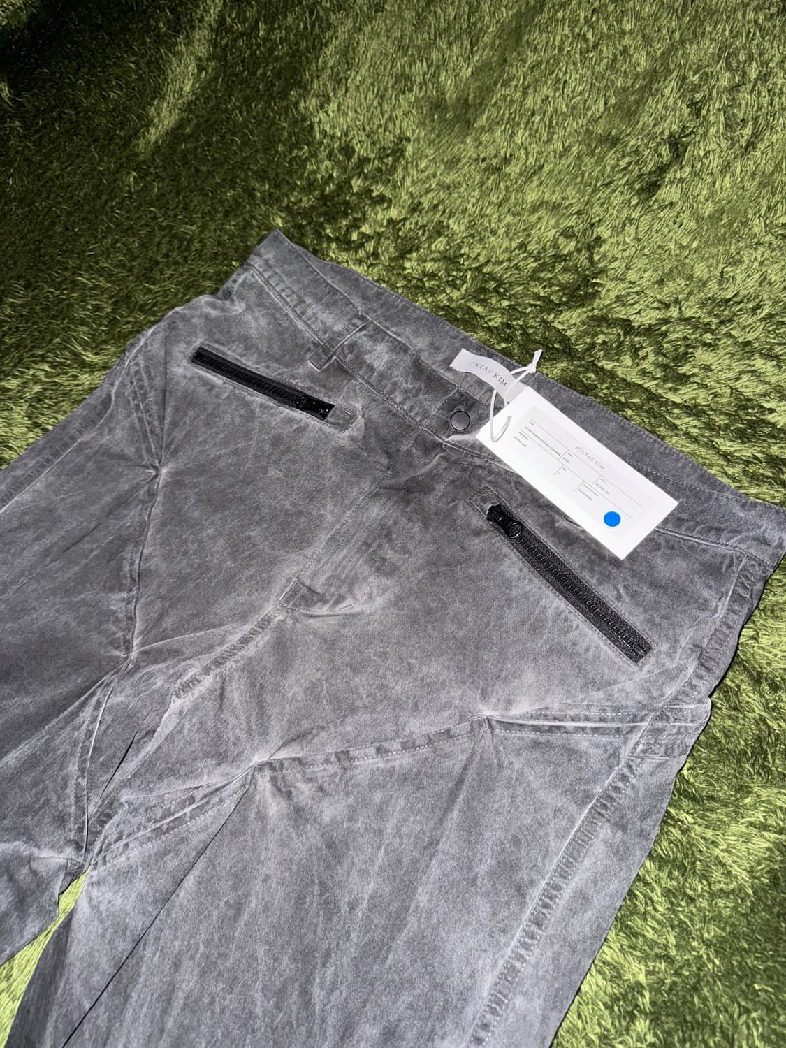 [L] JUNTAE KIM 준태킴 게더 트위스트 다이 쉘 트라우저 상품이미지2