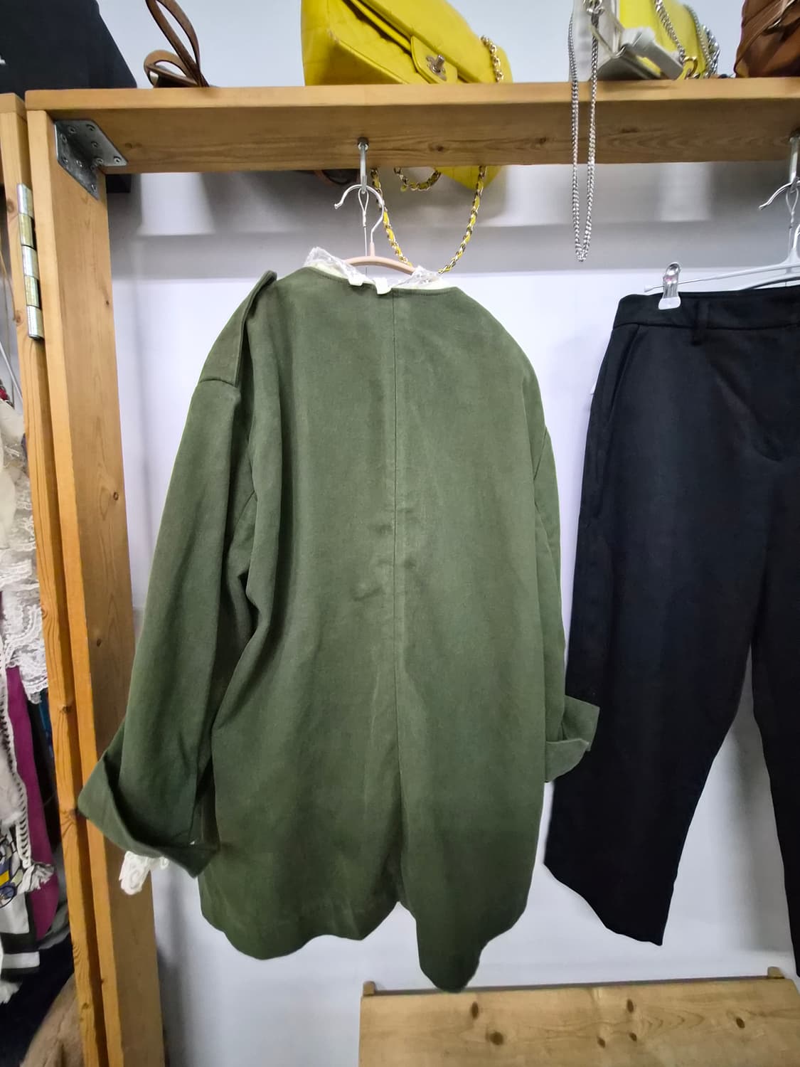 톰보이 라운드  아웃포켓 아우터. 톰보이 스판팬츠 상품이미지6