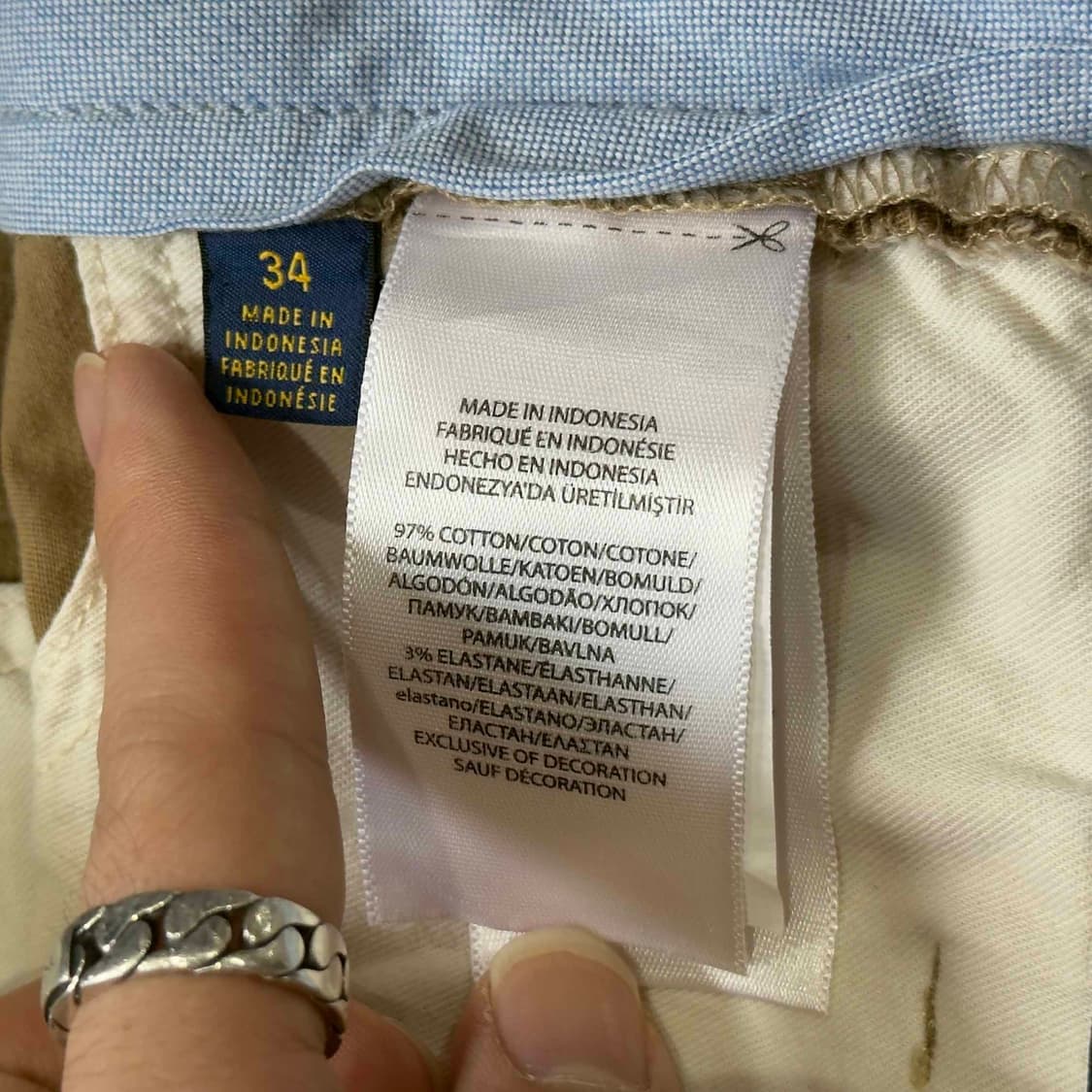 폴로 랄프로렌 노턱 치노 반바지 W34 상품이미지4