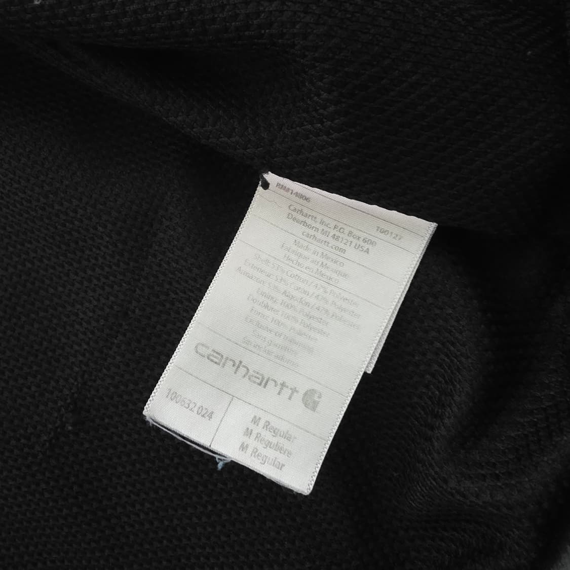 [XL] Y2K 칼하트 더블페이스 트래쉬드 썬페이드 써멀 후드집업 그레이 상품이미지10