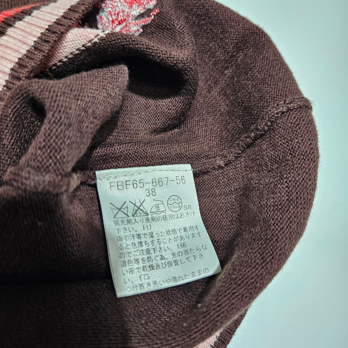 버버리 아가일 니트 반팔[38] 상품이미지6