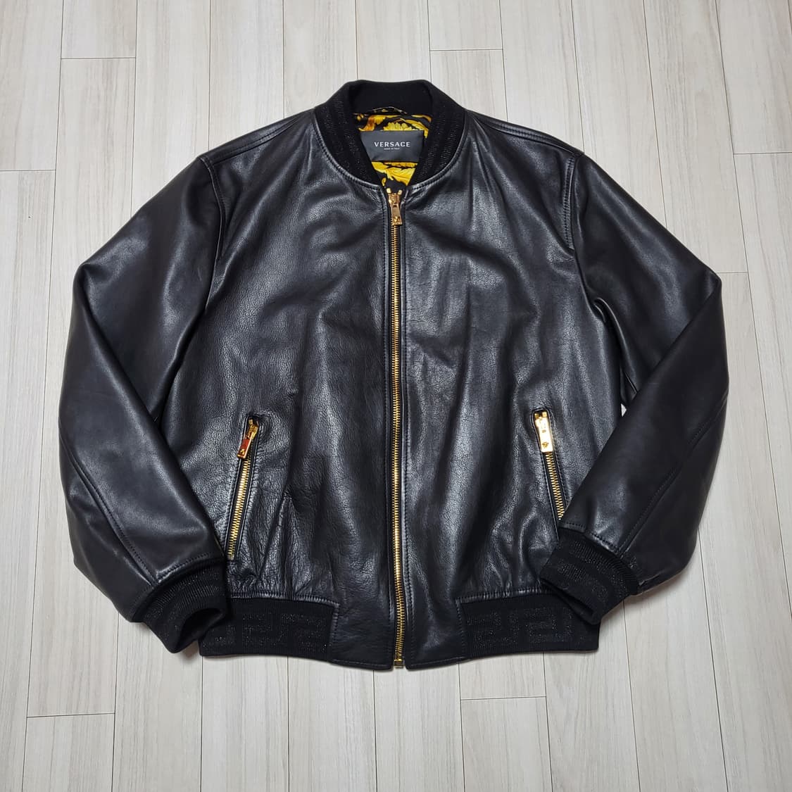 (48) 22FW 베르사체 그레카 레더자켓 Versace 가죽자켓 상품이미지2