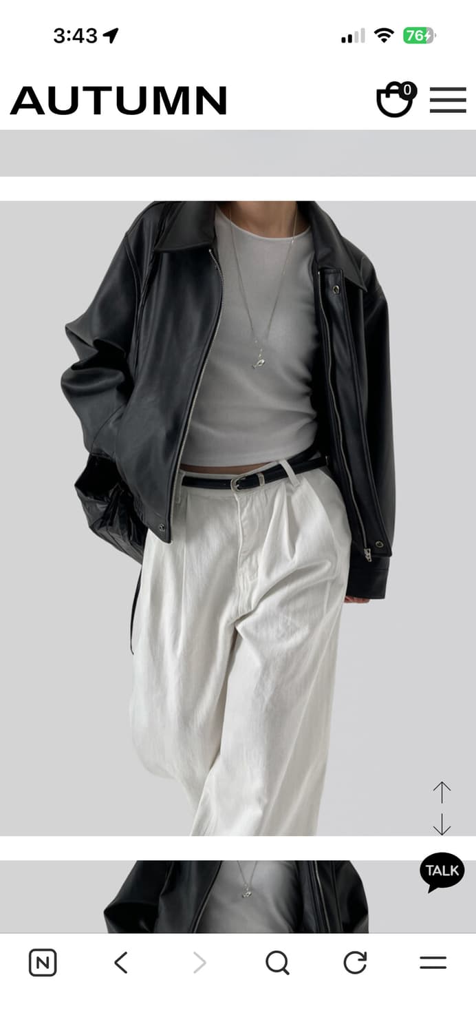 어텀 자체제작 턴핀턱와이드팬츠 상품이미지4