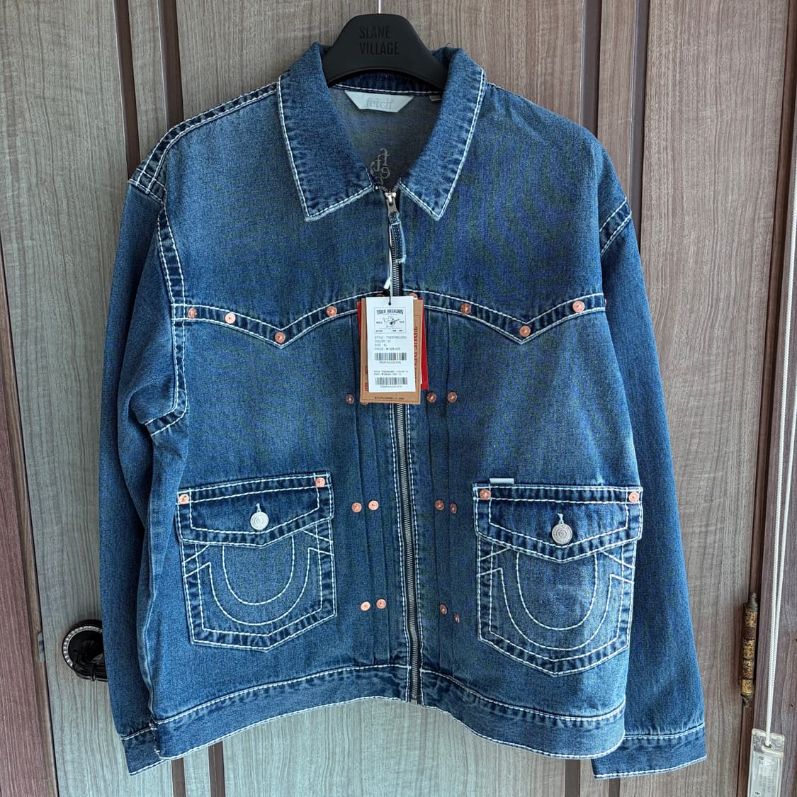 새상품(XL)트루릴리젼x페치 데님 자켓 인디고 상품이미지1
