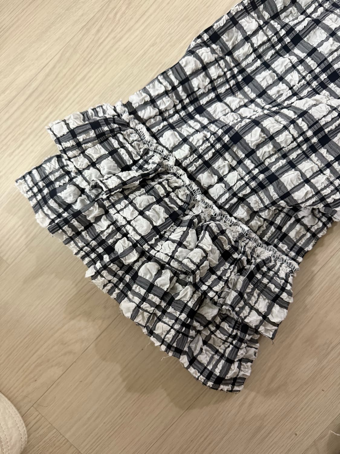 트웬티포티 프릴 체크 카프리 팬츠 상품이미지5