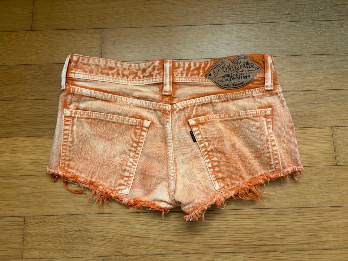 로데오 크라운즈 오렌지 숏팬츠  상품이미지2