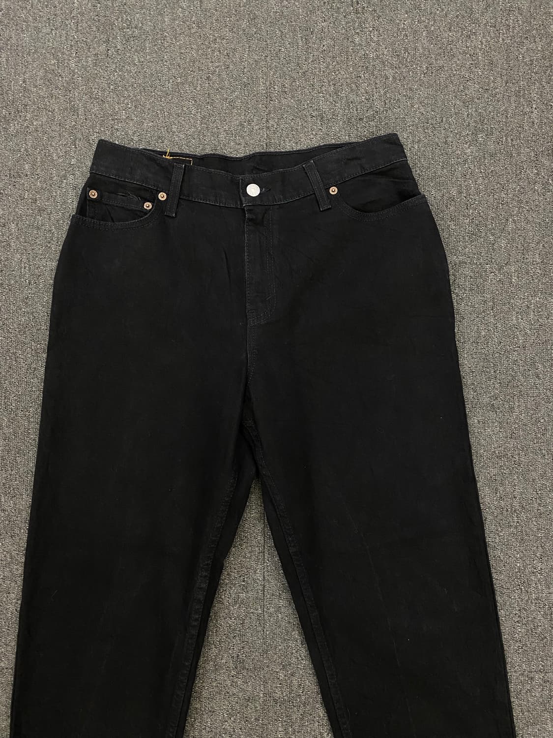 00s Levis 리바이스 550 흑청 데님팬츠 상품이미지4