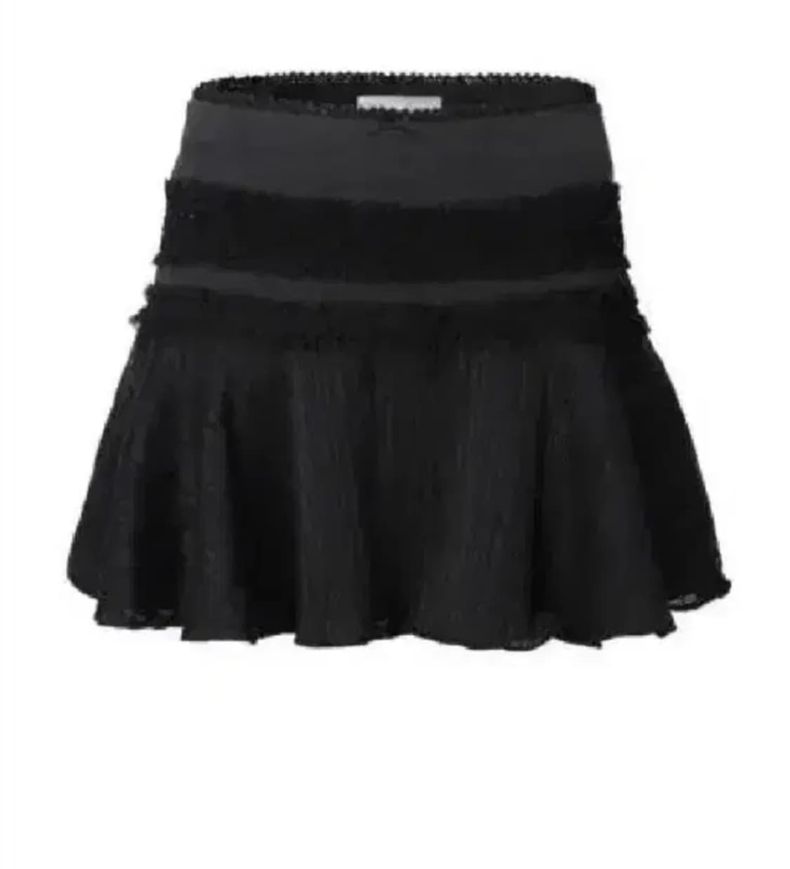 (새제품) 쓰리타임즈 비쥬 bijou 스커트 블랙 S 상품이미지1