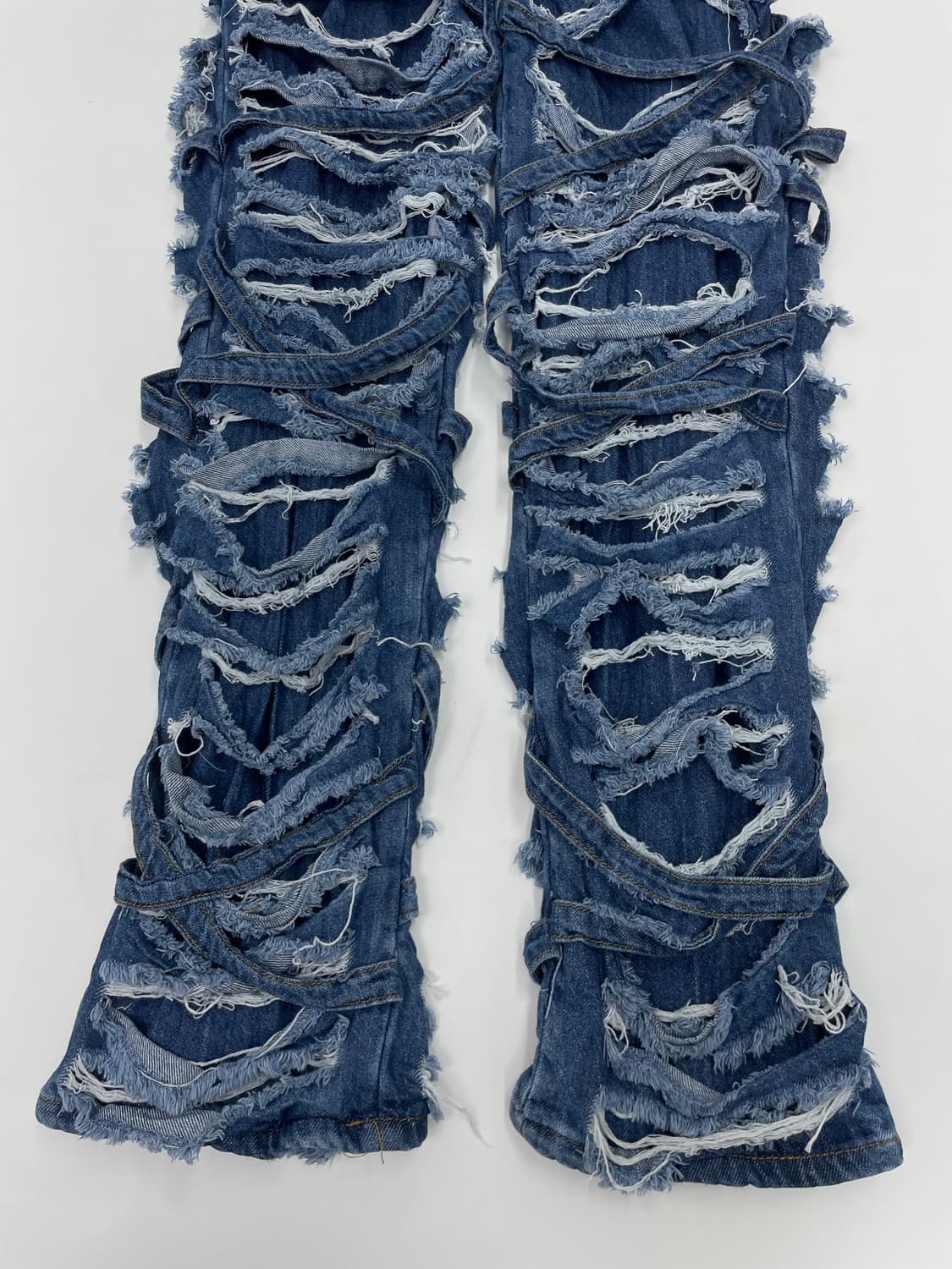 VTG DESTROYED DENIM JEANS 상품이미지4