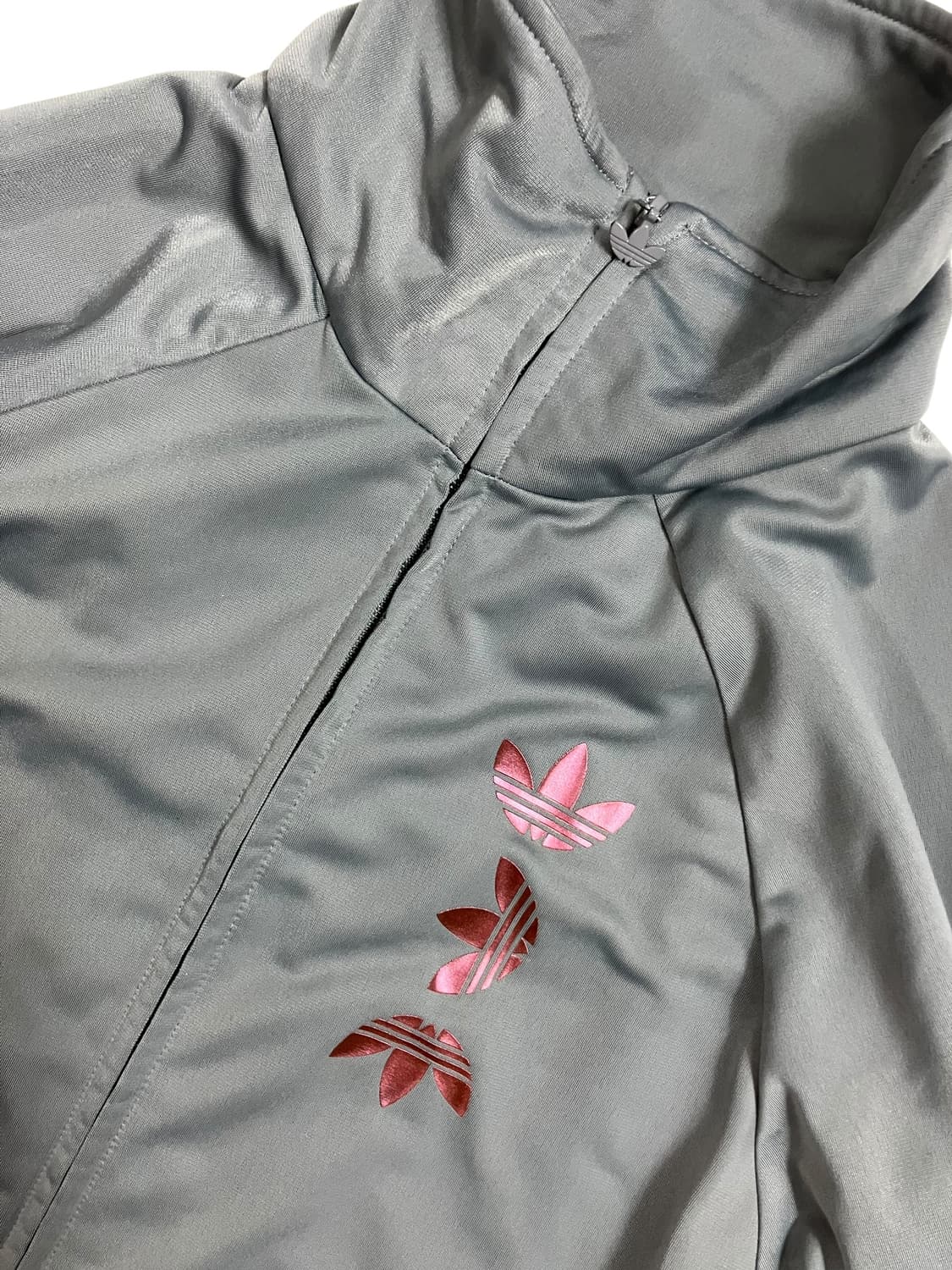 아디다스 핑크 로고 회색 제노 져지 M 상품이미지2