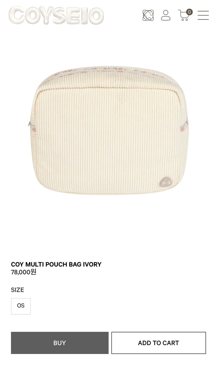 코이세이오 COYSEIO 코이 멀티 파우치 백 아이보리 상품이미지1