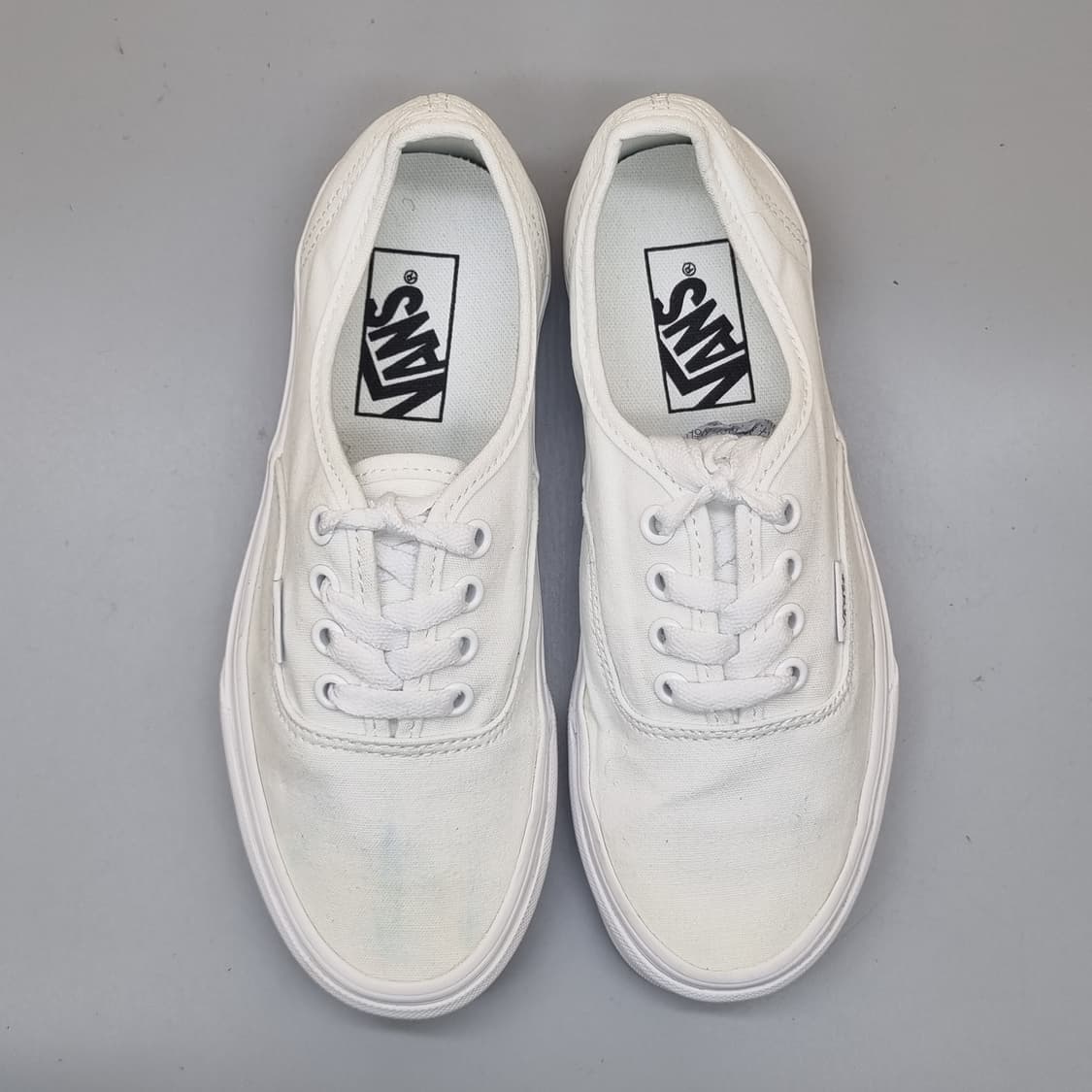 반스 어센틱 화이트 여성 스니커즈230 상품이미지2