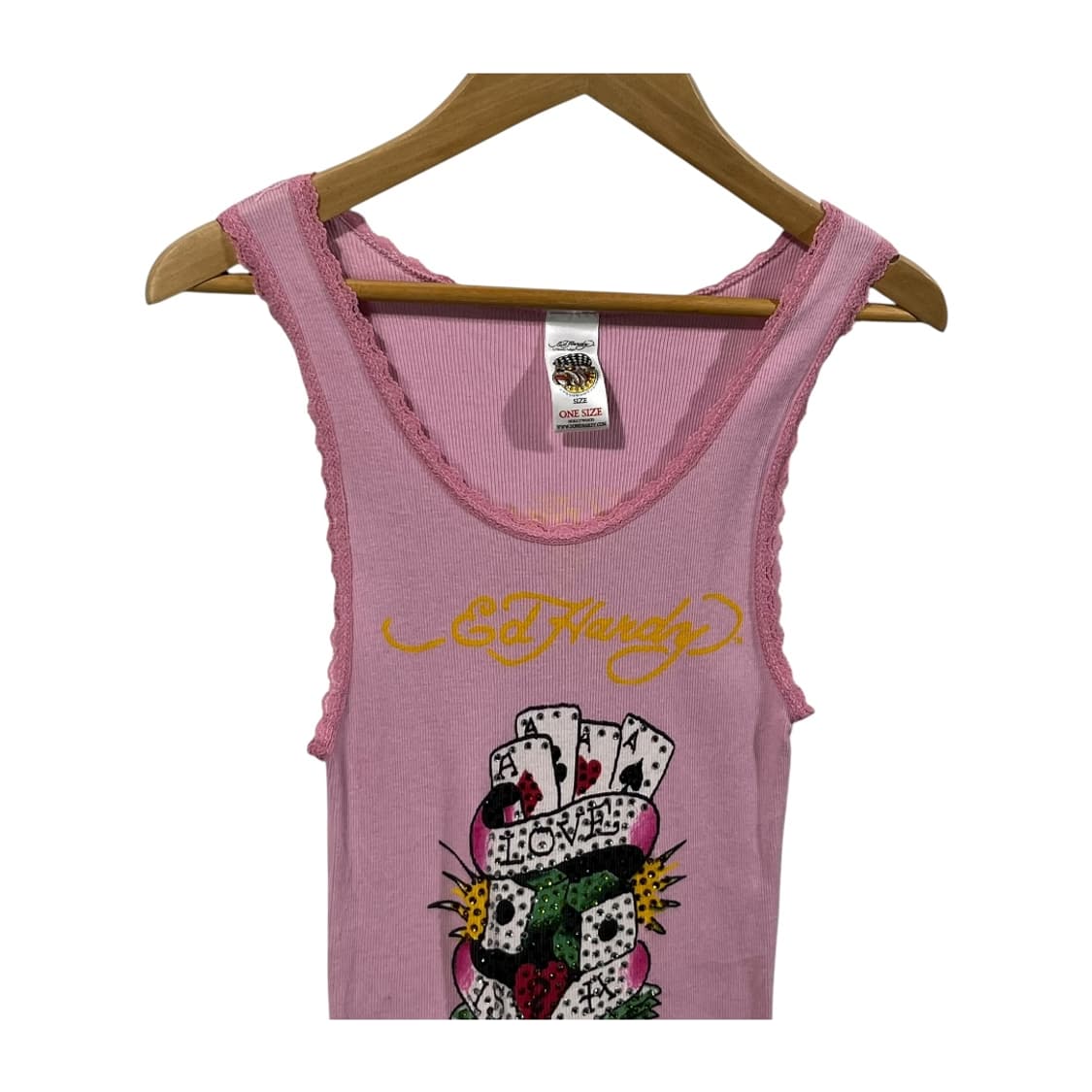 [ED HARDY] 에드하디 펑크 프린팅 롱 탱크탑 상품이미지3