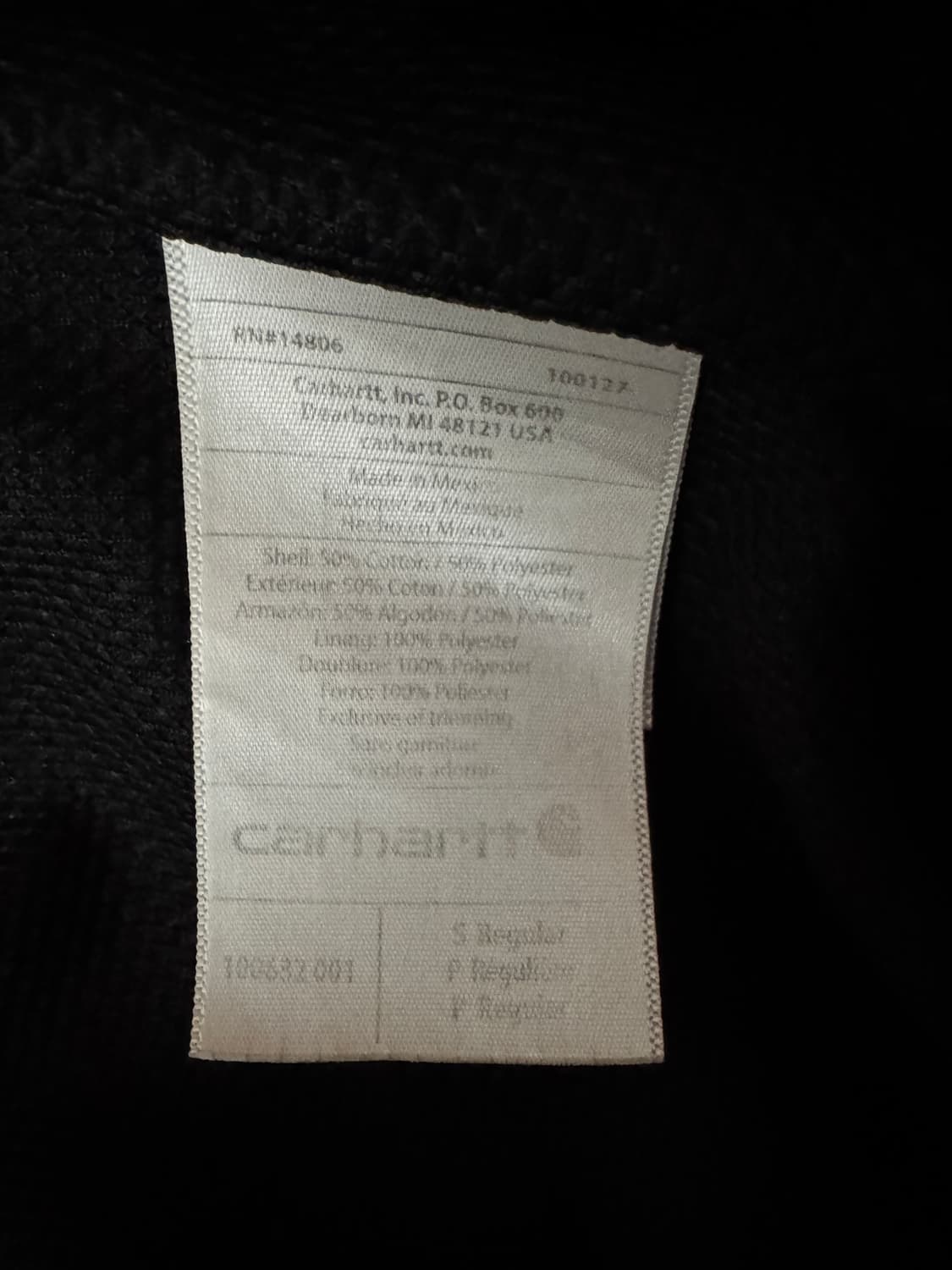 칼하트 써멀 집업 s 상품이미지6