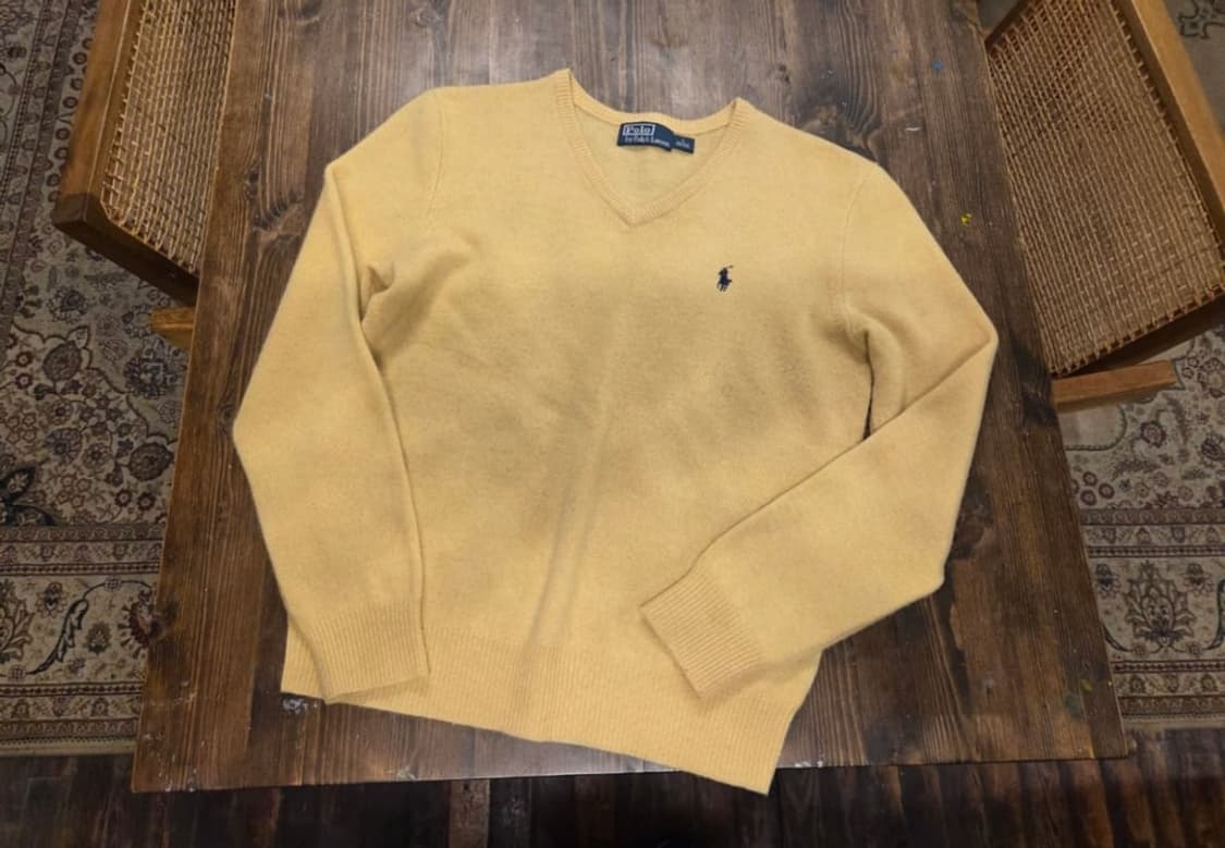 (66~77) 폴로랄프로렌 램스울 브이넥니트 상품이미지3