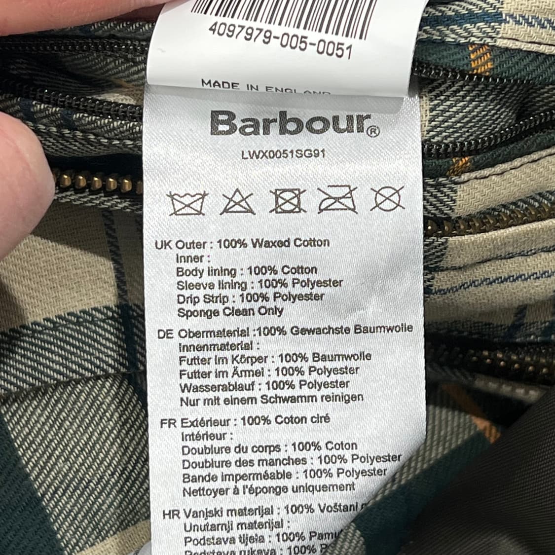 바버 데드스탁 워크자켓 s09028 상품이미지8