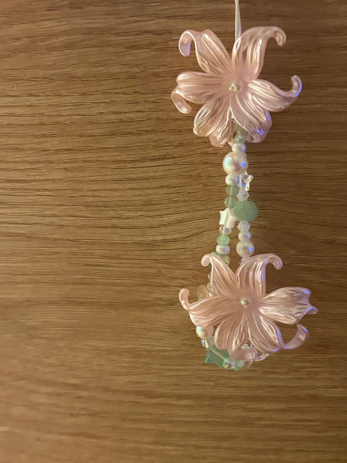 Double Pink lily keyring. handmade 상품이미지5