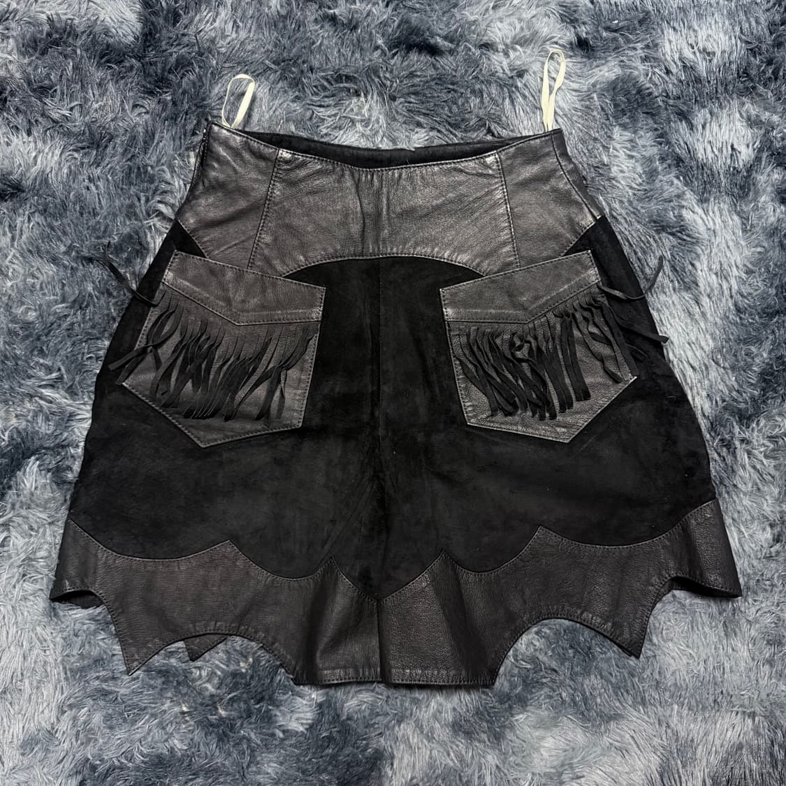 빈티지 프린지 디테일 돈피 웨스턴 팬츠 상품이미지2