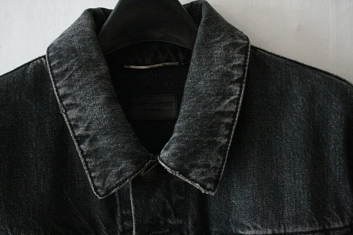 SAINT LAURENT 생로랑 블랙 그레이 데님 자켓 상품이미지10