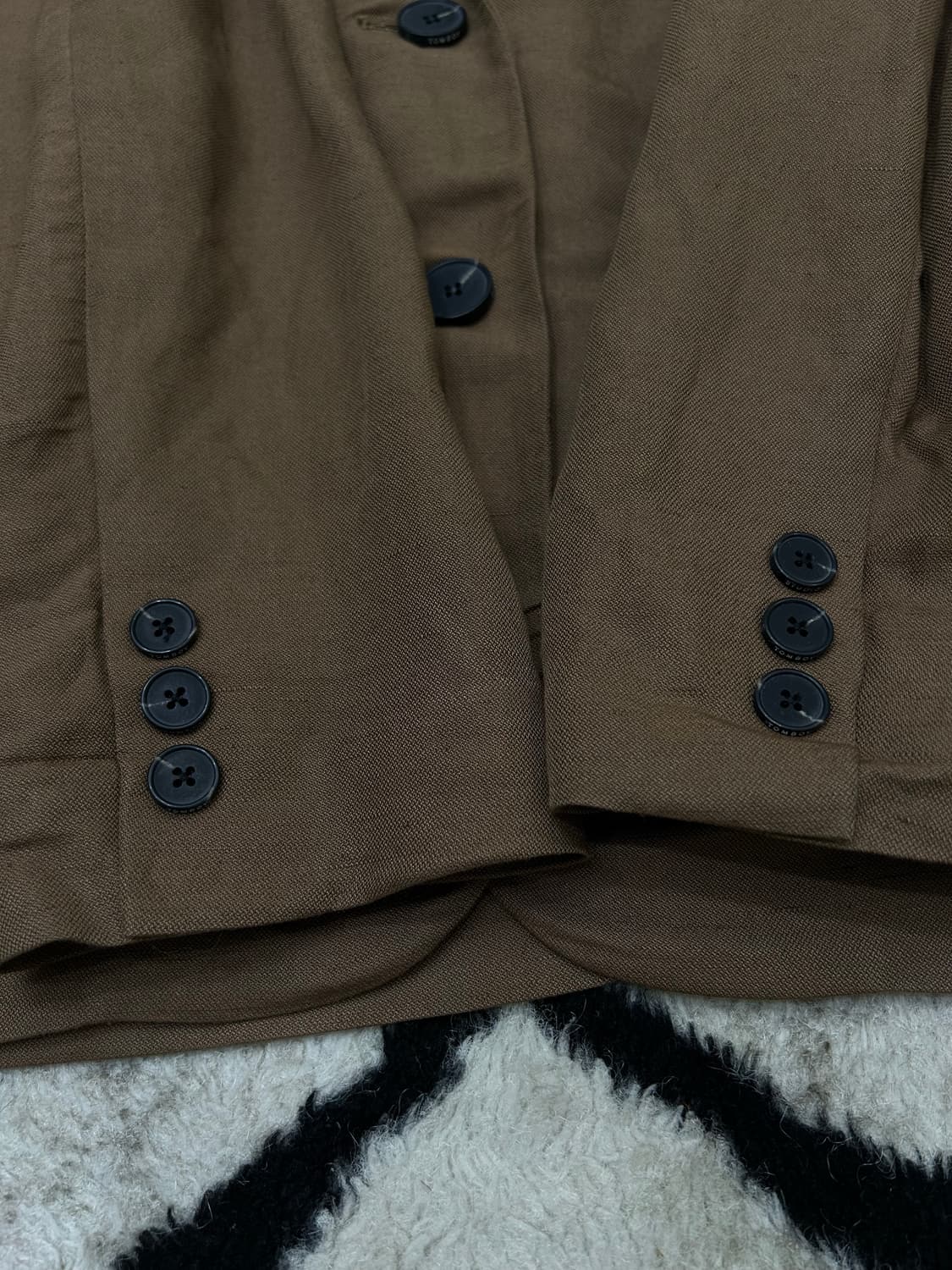 [55]스튜디오톰보이 린넨 블레이저/브라운 상품이미지3