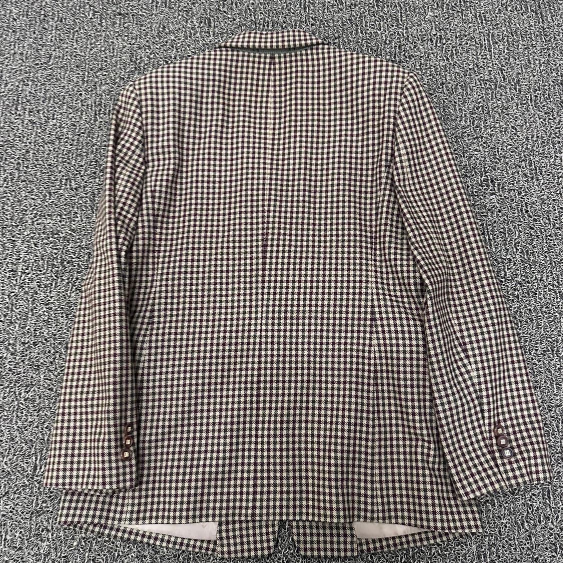 DAKS 닥스 여성 캐시미어 체크 정장 자켓 90사이즈 상품이미지6