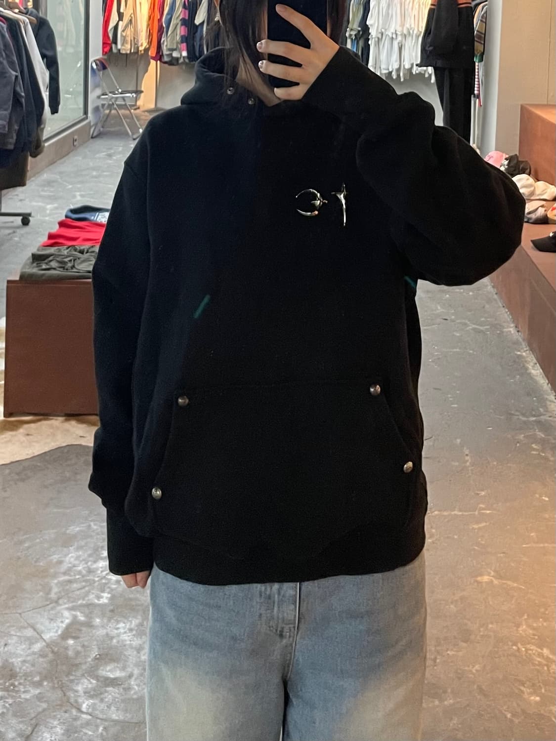 떠그클럽 블랙 아머 후드티 H2363 상품이미지1